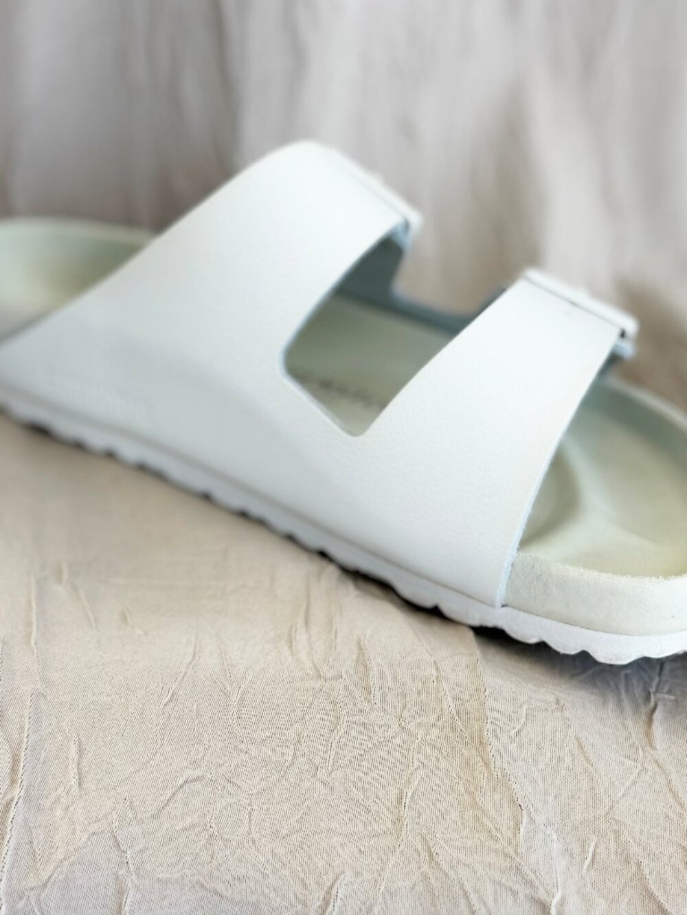Birkenstock Arizona BS Regular Women 8 Men 6 White Leather Sandal 1026803 Unisex - Picture 6 of 13